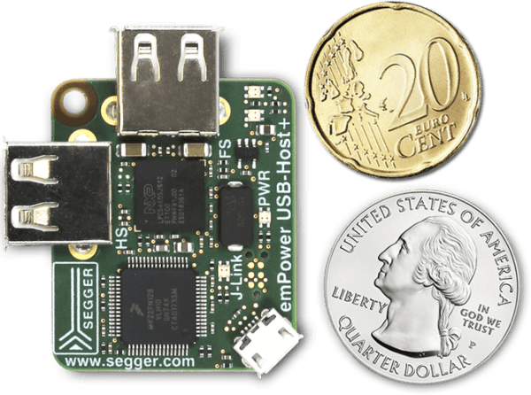 emPower USB host with two coins