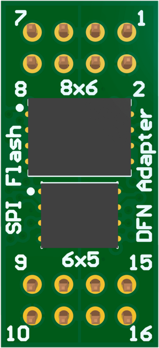 SPI Flash DFN adapter